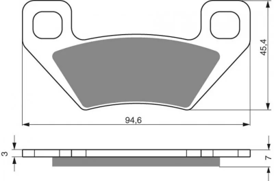 Тормозные колодки для мотоциклов GOLDfren 254 K5