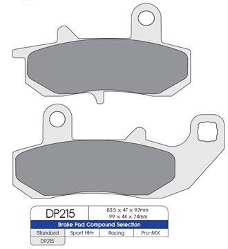 Тормозные колодки DP Brakes DP215 синтетические