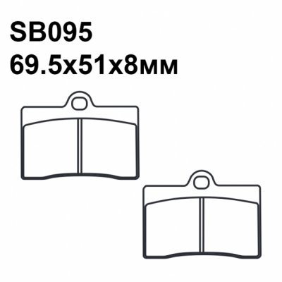 Тормозные колодки Puller SB095
