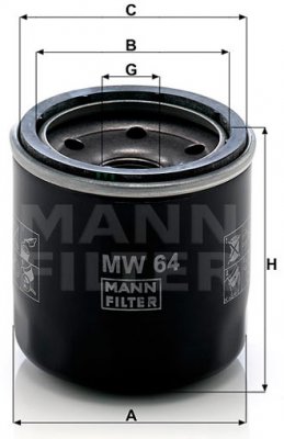 Масляный фильтр Mann – MW64