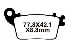YL-F088 Тормозные колодки дисковые мото Yongli Organic (FDB2221P)