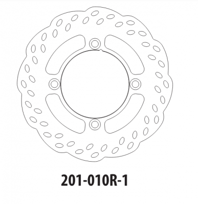 Диск тормозной задний GOLDfren 201-010R-1