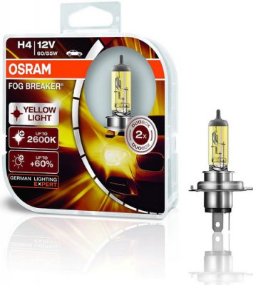 Osram Лампа головного света H4 P43t 12V60/55W 2600K 2шт.