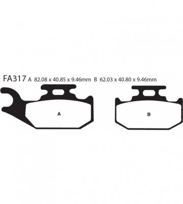 Тормозные колодки EBC FA317X