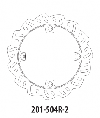 Тормозной диск задний GOLDfren 201-504R-2