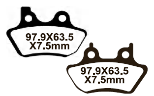 YL-F150 Тормозные колодки дисковые мото Yongli Organic (FDB2097P)