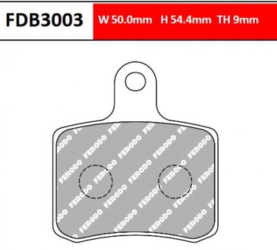 FDB3003KA Тормозные колодки дисковые картинг