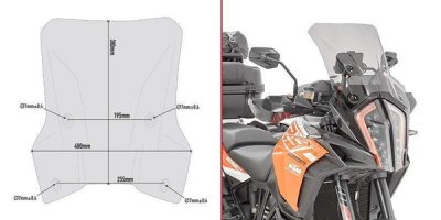 Kappa KD7706S Стекло ветровое KTM 1290 Super Adventure R/S 17-