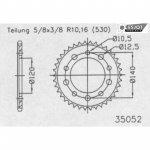 Звезда задняя приводная Esjot 50-35052 43 зуба (JTR1800.43)