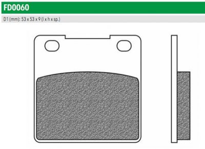 FD0060TS Newfren тормозные колодки (FDB338ST) 