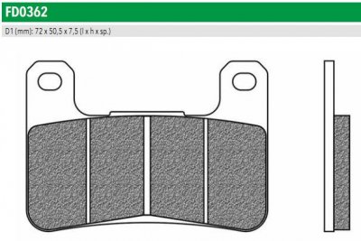 Newfren FD0362R01 Тормозные колодки дисковые мото ROAD RACE SINTERED (FDB2178)