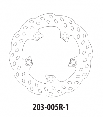 Диск тормозной задний GOLDfren 203-005R-1