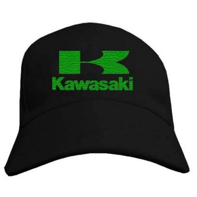 Crazy Iron Бейсболка с логотипом KAWASAKI, темно-зеленая