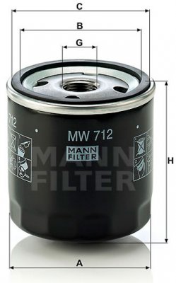 Масляный фильтр Mann – MW712