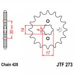 Звезда передняя JTF273.14