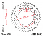 Звезда задняя JTR1466.47