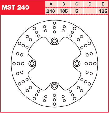 Тормозной диск для мотоциклов Lucas TRW MST240