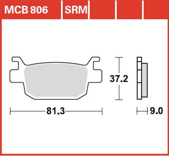 Тормозные колодки Lucas TRW – MCB806SRM