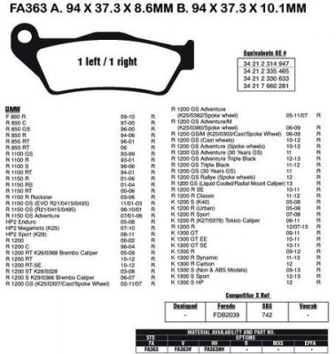 EBC Тормозные колодки FA363HH DOUBLE H Sintered