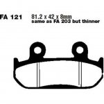 Тормозные колодки AHL FA121