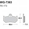Тормозные колодки WRP WG-7363-F3 (FDB2198 / FA320)
