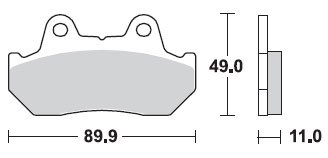 Тормозные колодки Lucas TRW – MCB512SV