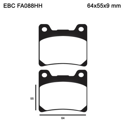 Тормозные колодки EBC FA088HH