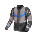 Macna Куртка AEROCON серо/темно-серая с синей полоской
