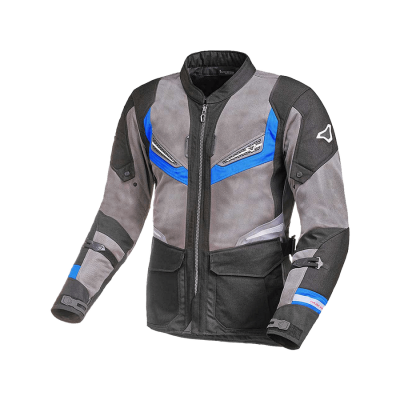 Macna Куртка AEROCON серо/темно-серая с синей полоской