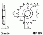 Звезда передняя JTF579.17