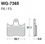 Тормозные колодки WRP WG-7365-F3 (FDB2111 / FA254)