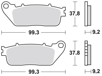 Тормозные колодки Lucas TRW – MCB817SH