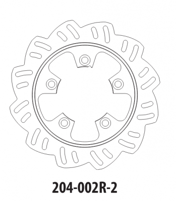 Тормозной диск задний GOLDfren 204-002R-2