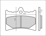 Тормозные колодки Brenta FT 3031