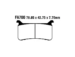 Тормозные колодки AHL FA700