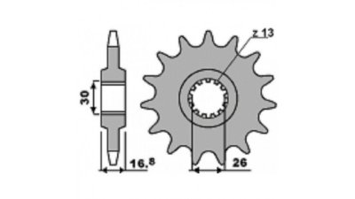 Звезда передняя PBR 347 C16 (JTF333.16)