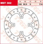 Тормозной диск для мотоциклов Lucas TRW MST382