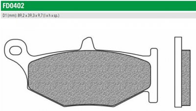 Newfren FD0402TS Тормозные колодки дисковые мото ROAD TOURING SINTERED (FDB2213)