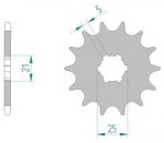 Звезда передняя Afam 30300-14