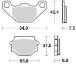 Тормозные колодки Lucas TRW – MCB523