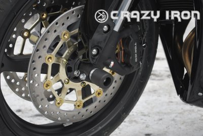 Crazy Iron 1048a Слайдеры в ось переднего колеса для Honda CBR600RR 2007-2016
