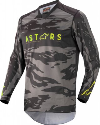 Джерси RACER TACTICAL JERSEY черно-серо-камуфляжно-желтый