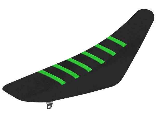 Обтяжка сиденья Kawasaki KXF 250 13-16, KXF 450 12-15 черно-зеленая