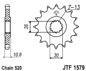 Звезда передняя JTF1579.16