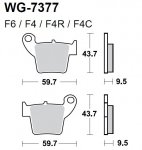 Тормозные колодки WRP WG-7377-F4 (FDB2139 / FA346)