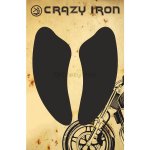 CRAZY IRON Наклейка на бак боковая BREAST, черная