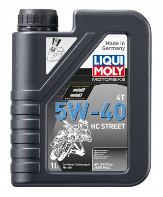 Моторное масло Liqui Moly Motorbike 4T Street 10W-30 (HC-синтетическое) 1л