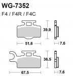 Тормозные колодки WRP WG-7377-F4R (FDB2139 / FA346)