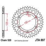 Звезда ведомая алюминиевая JTA897.51ORG (цвет оранжевый)