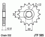 Звезда передняя JTF585.17